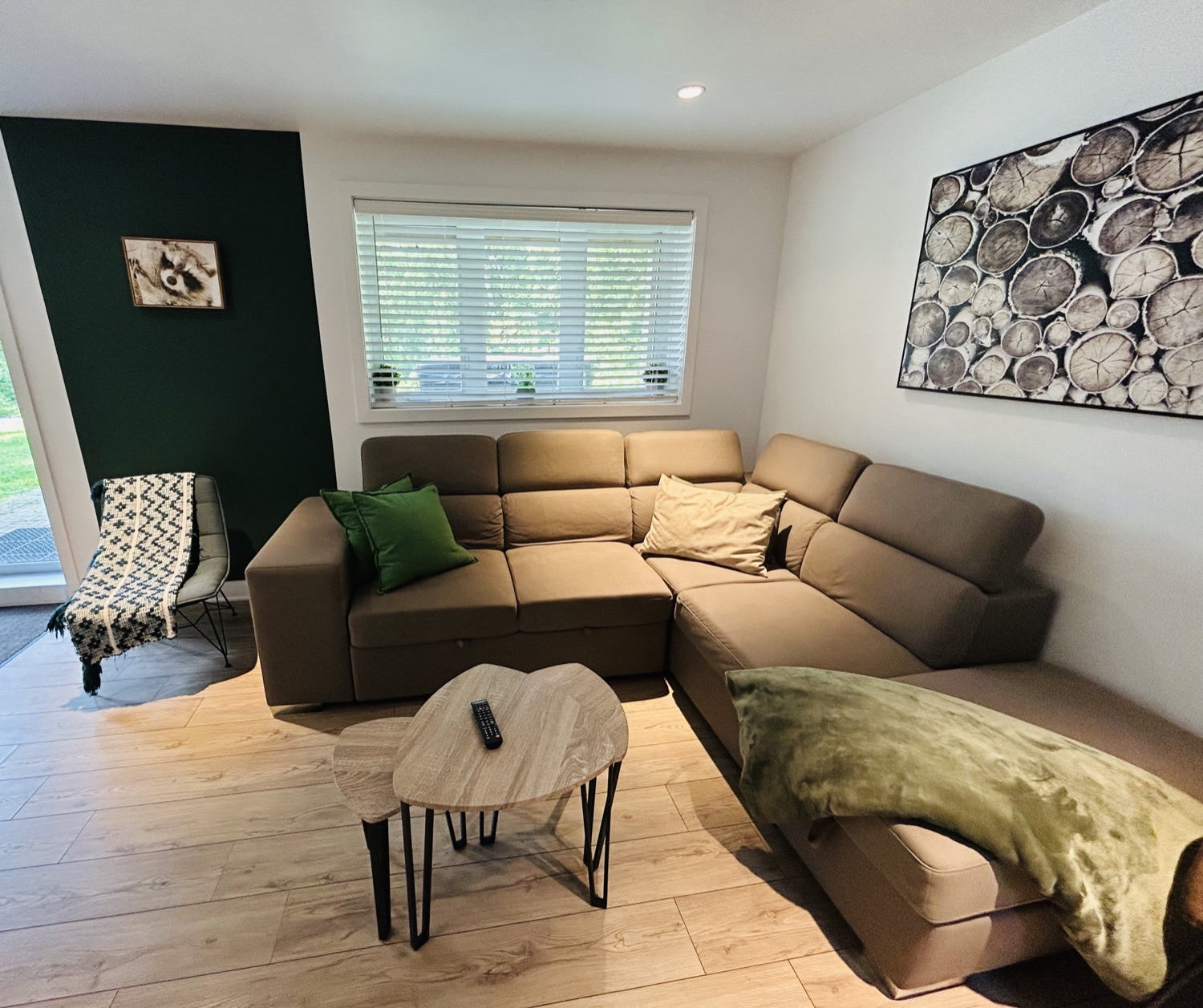Chalet Le Raton — salon avec sectionnel