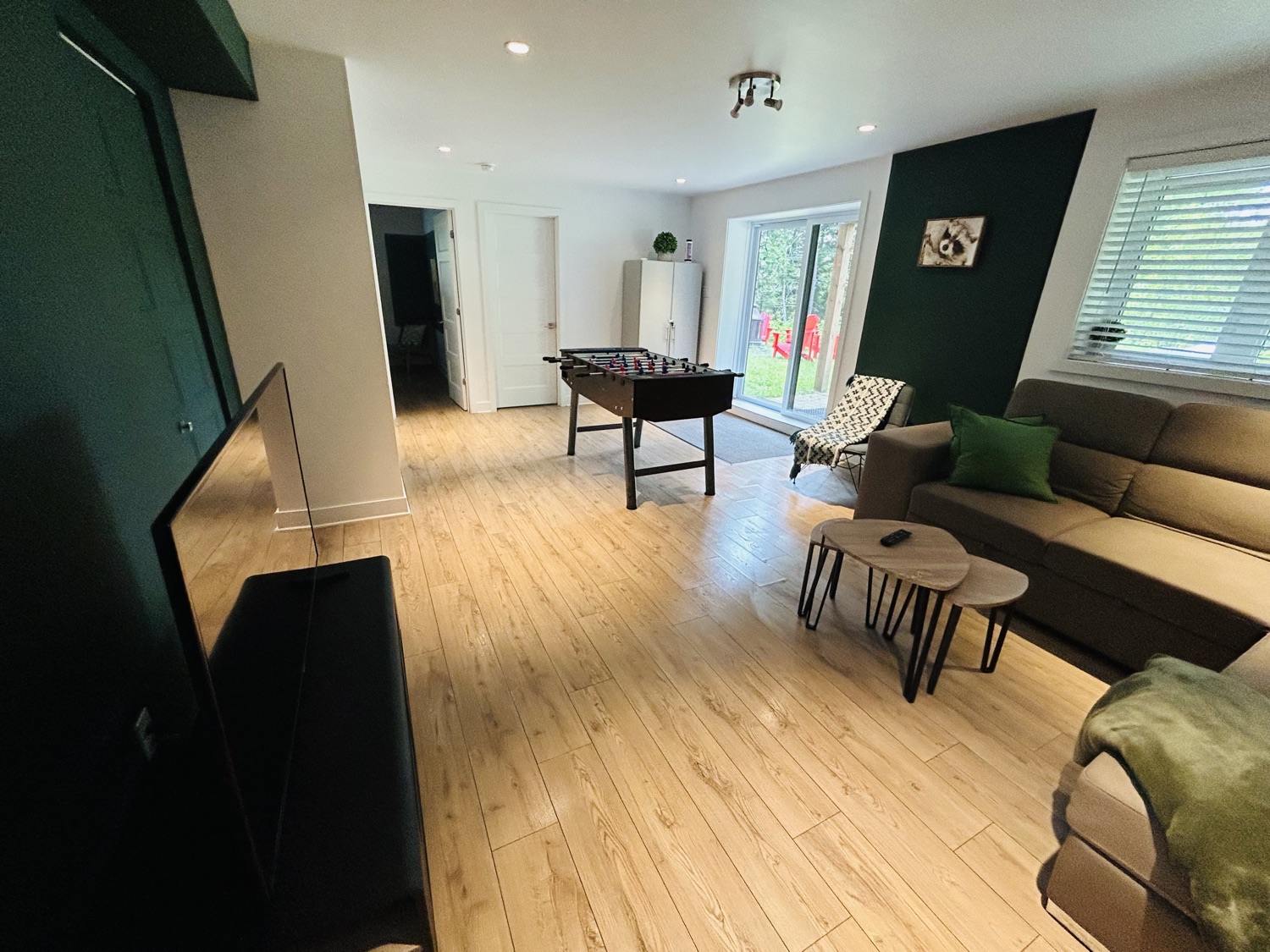 Chalet Le Raton — salle de jeux avec baby-foot