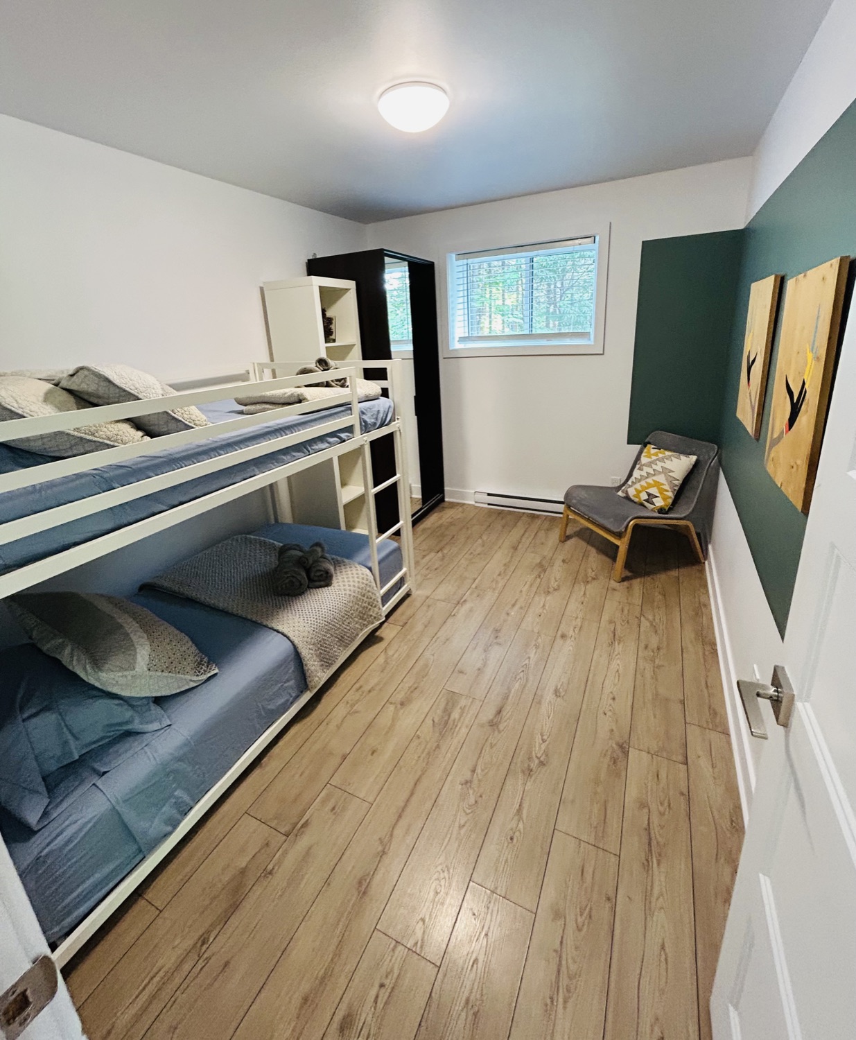 Chalet Le Raton — chambre avec lits superposés